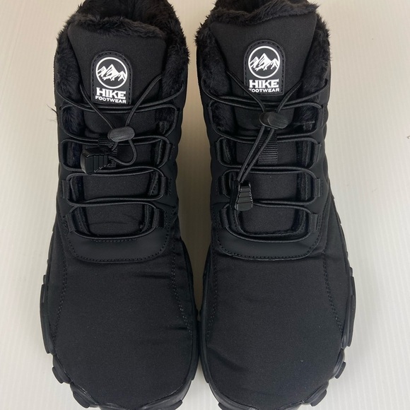 Hike Barefoot Winter Boots NWT Black Fur Lined Zero Drop EU 44 US 10 Wide Toe main image 13
